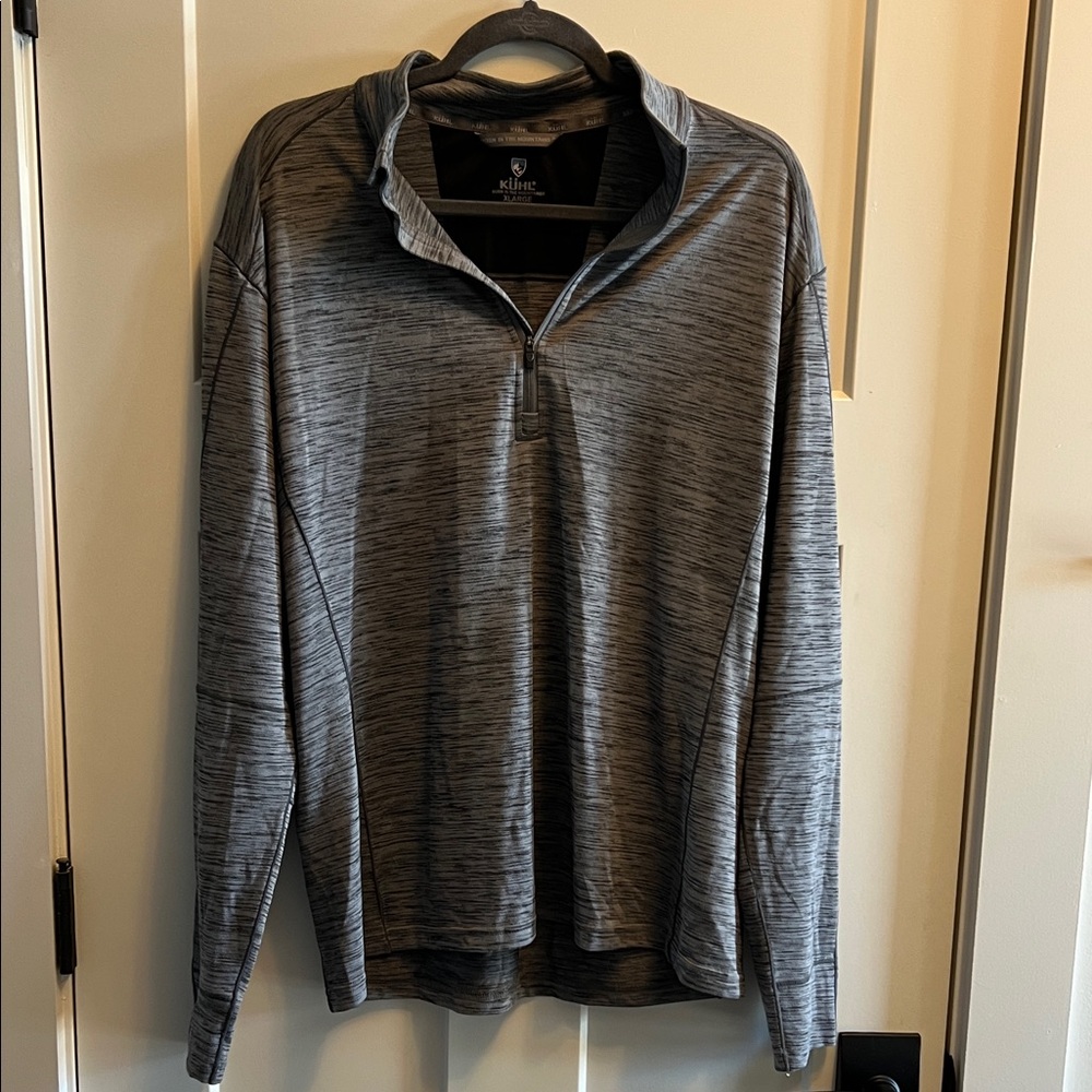 Kuhl Men's Heathered Gray Long Sleeve Shirt